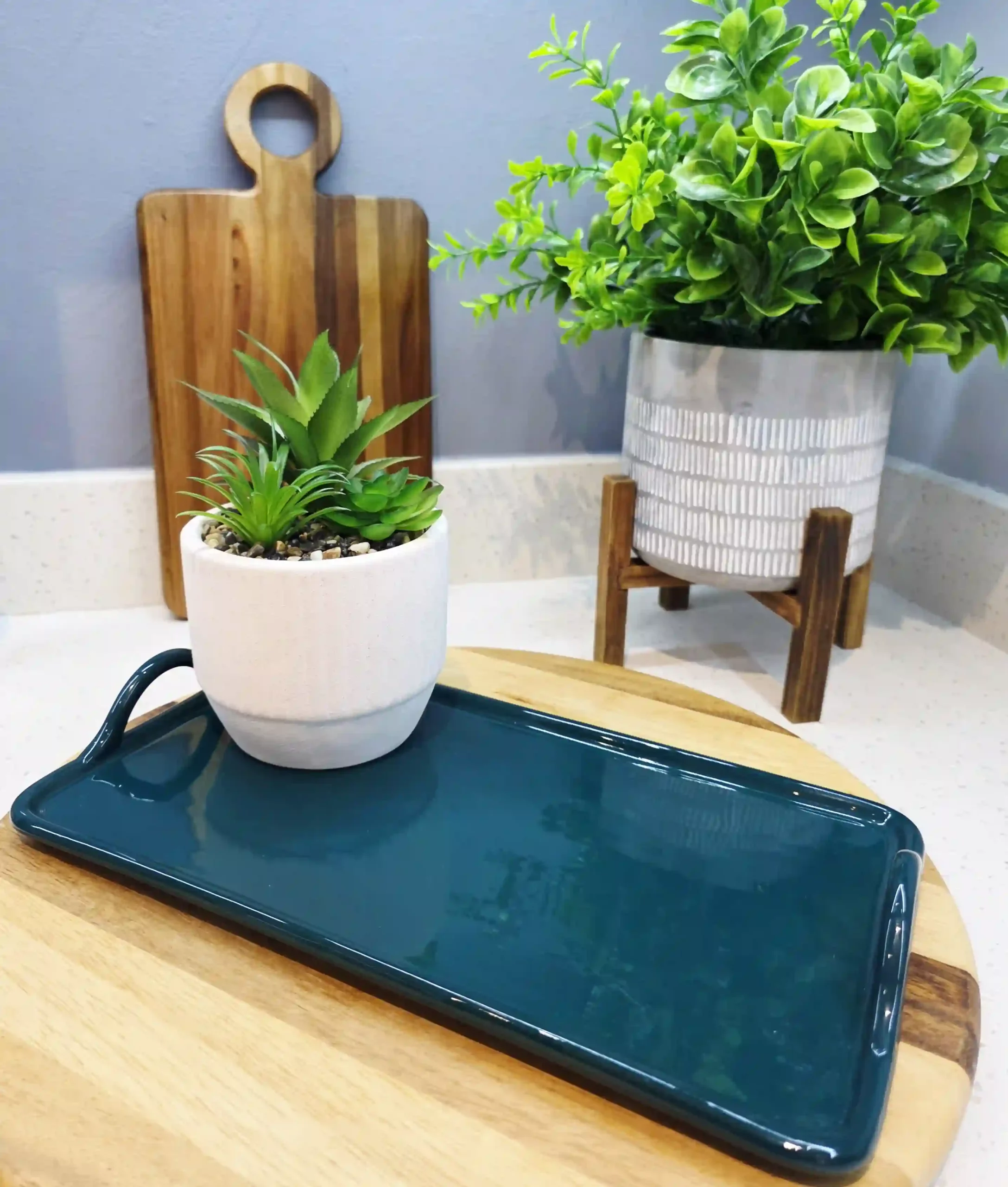 Emerald Green - Ceramic Serving Tray - Image 3