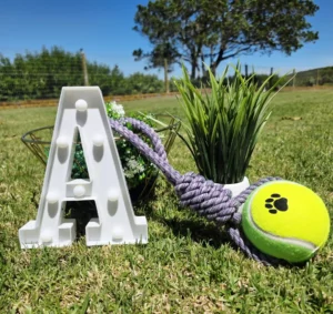 Large Tugging Tennis Ball and Rope