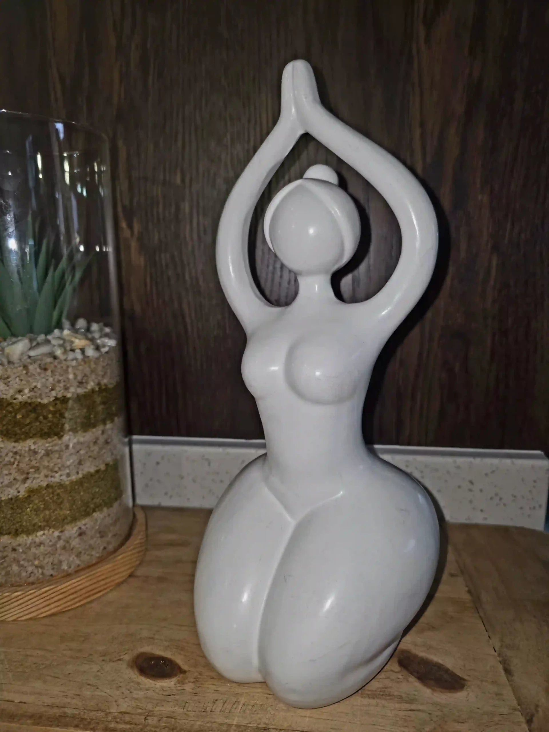 White Curvy Lady Ornament - Image 2