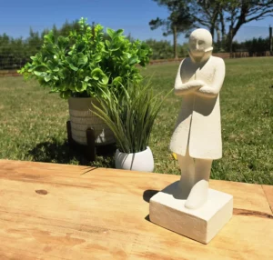 Off-White Man Statue Décor