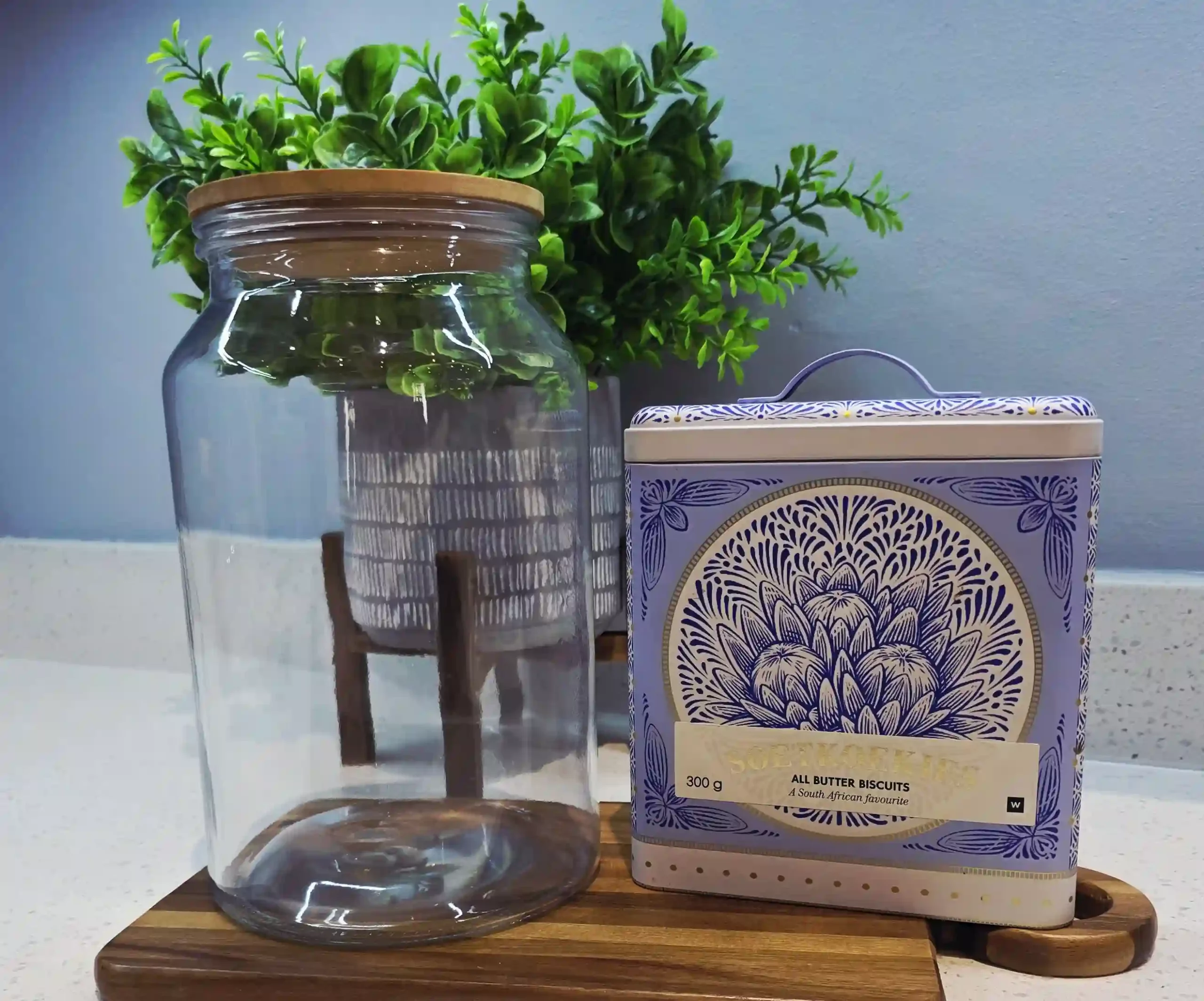 Glass Canister - 4.2L with wooden lid