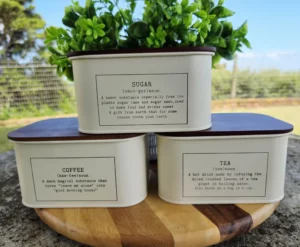 Sugar, tea & Coffee Canister Set
