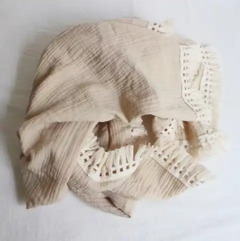 Luxury Soft Breathable Double-Layer Khaki Throw - Image 2