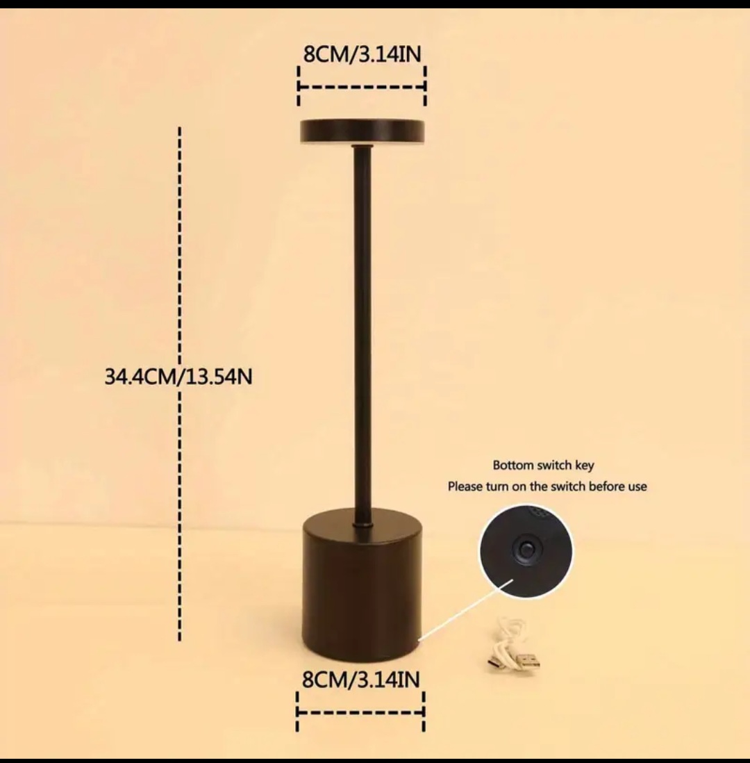 Touch Table Lamp - Black - Image 2