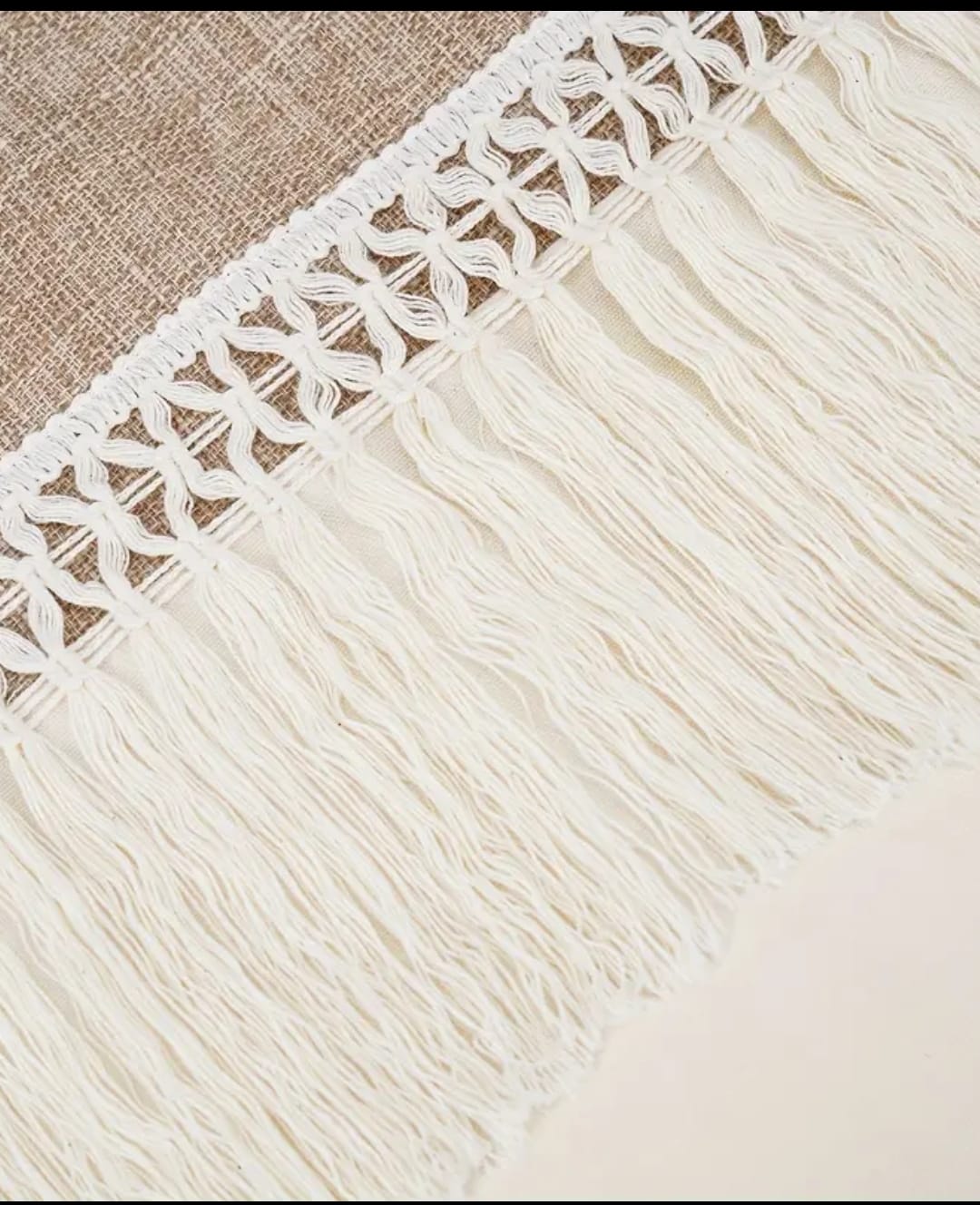 2 Piece Bohemian Style Pillow Covers with Fringe - Image 2