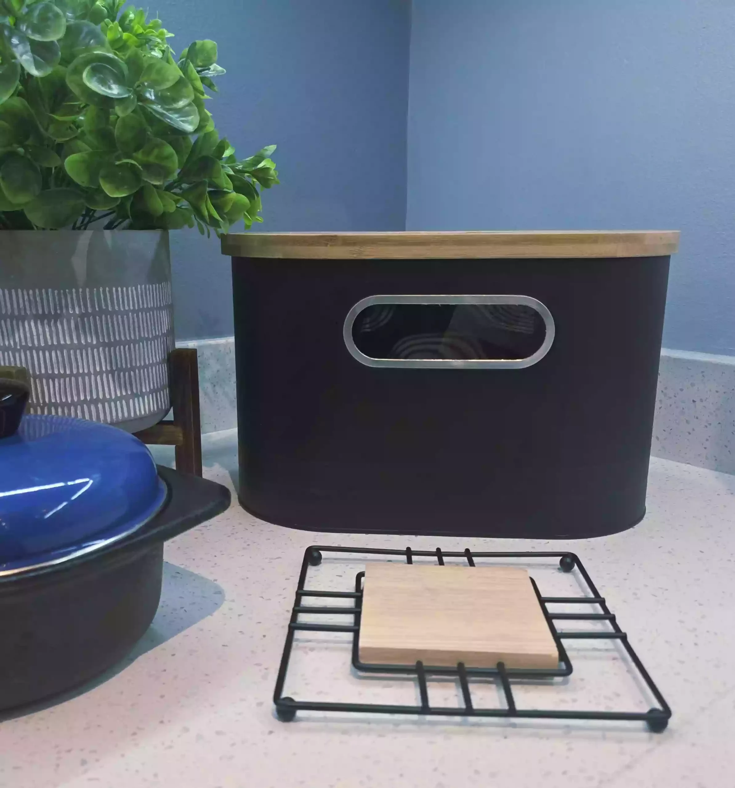 Metal & Wood Heat-Resistant Pot Stand – Square - Image 3
