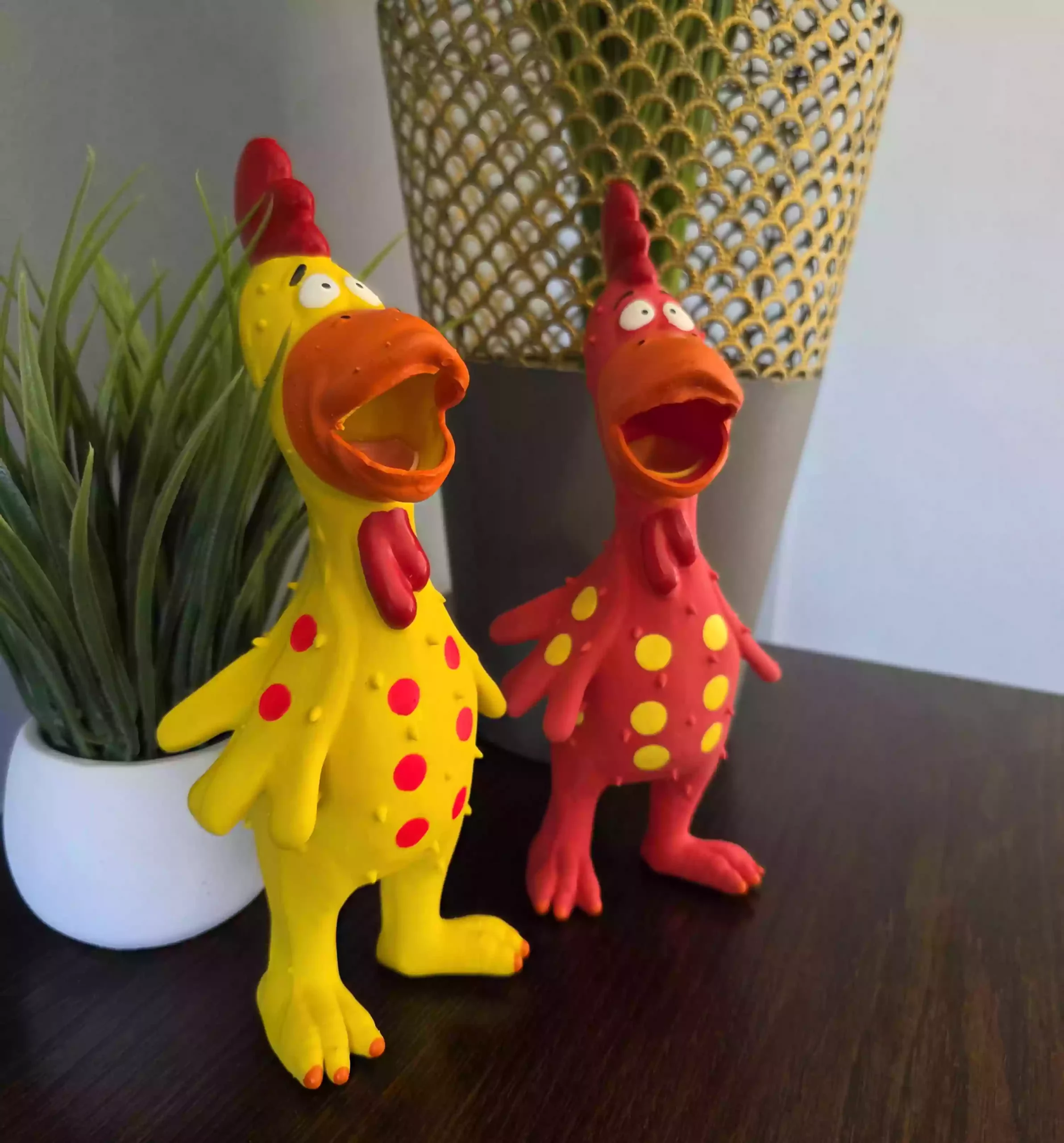 Chicken Dog Toy with Squeak - Image 3