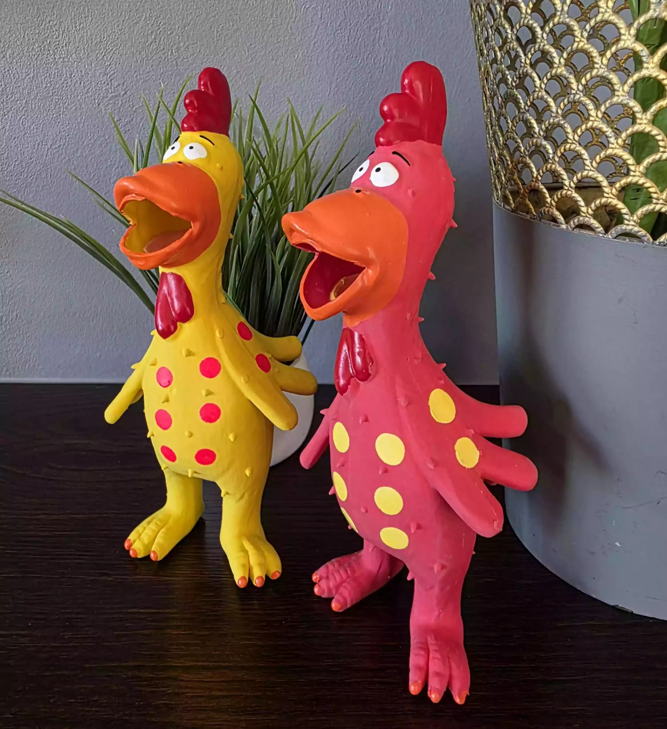 Chicken Dog Toy with Squeak - Image 2